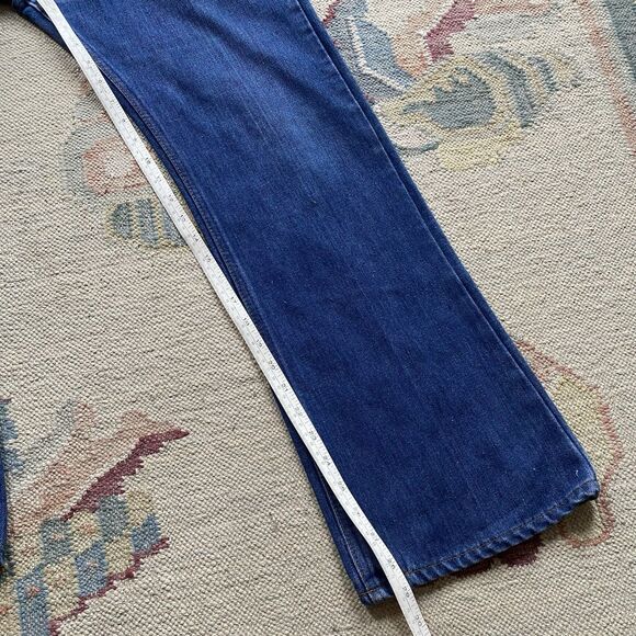 Vintage 70s Levi’s 517 0917 32x29 Blue Jeans Bootcut Flare 1978 Talon Orange Tab - Picture 13 of 13